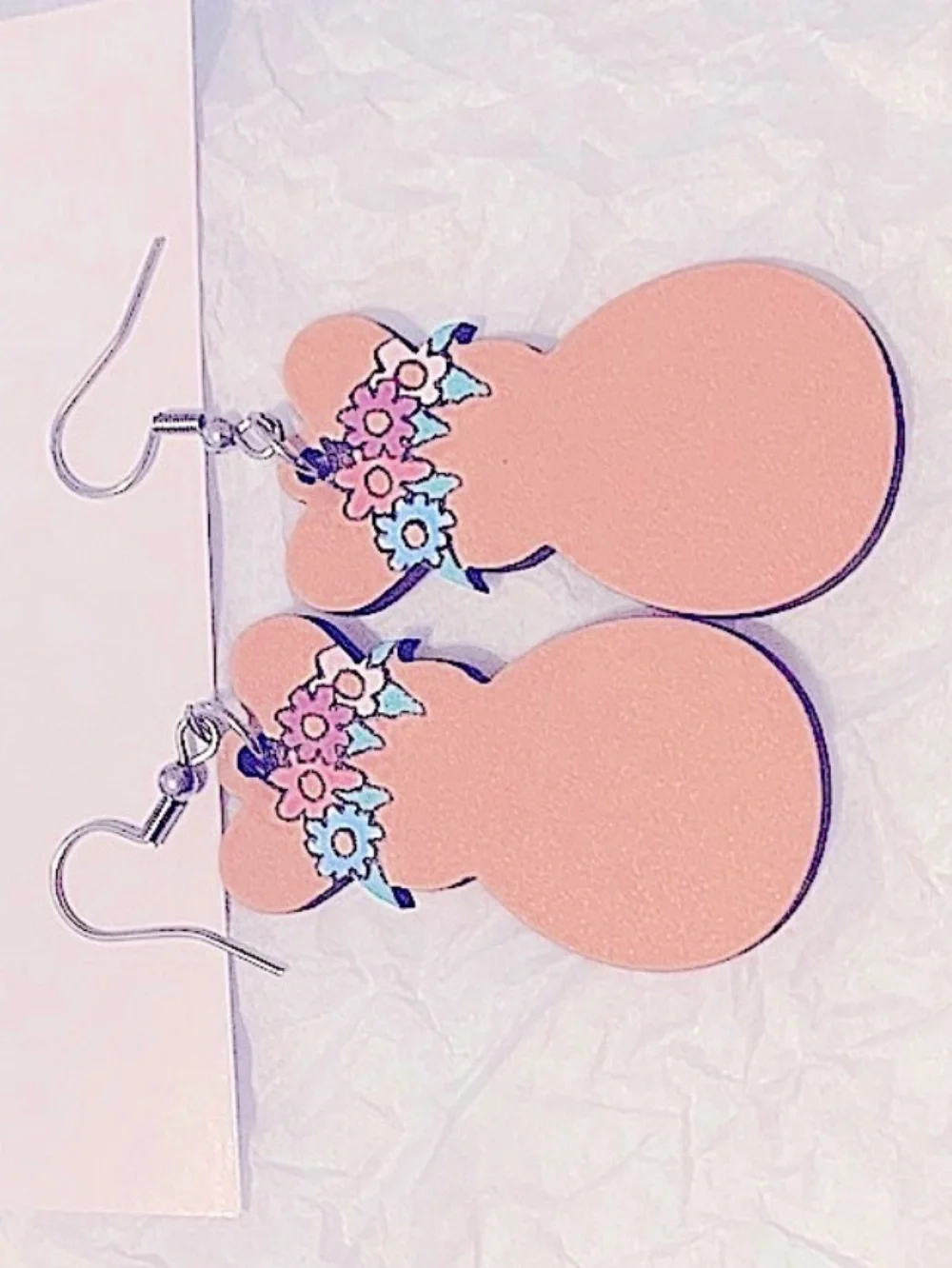 Easter Earrings Wood Acrylic Stainless Earwires NEW